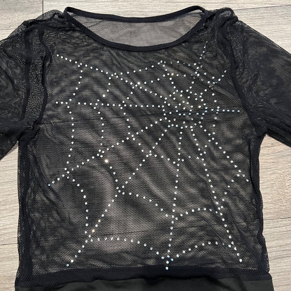 Forever 21 spiderweb fishnet bodysuit - Picture 2 of 5